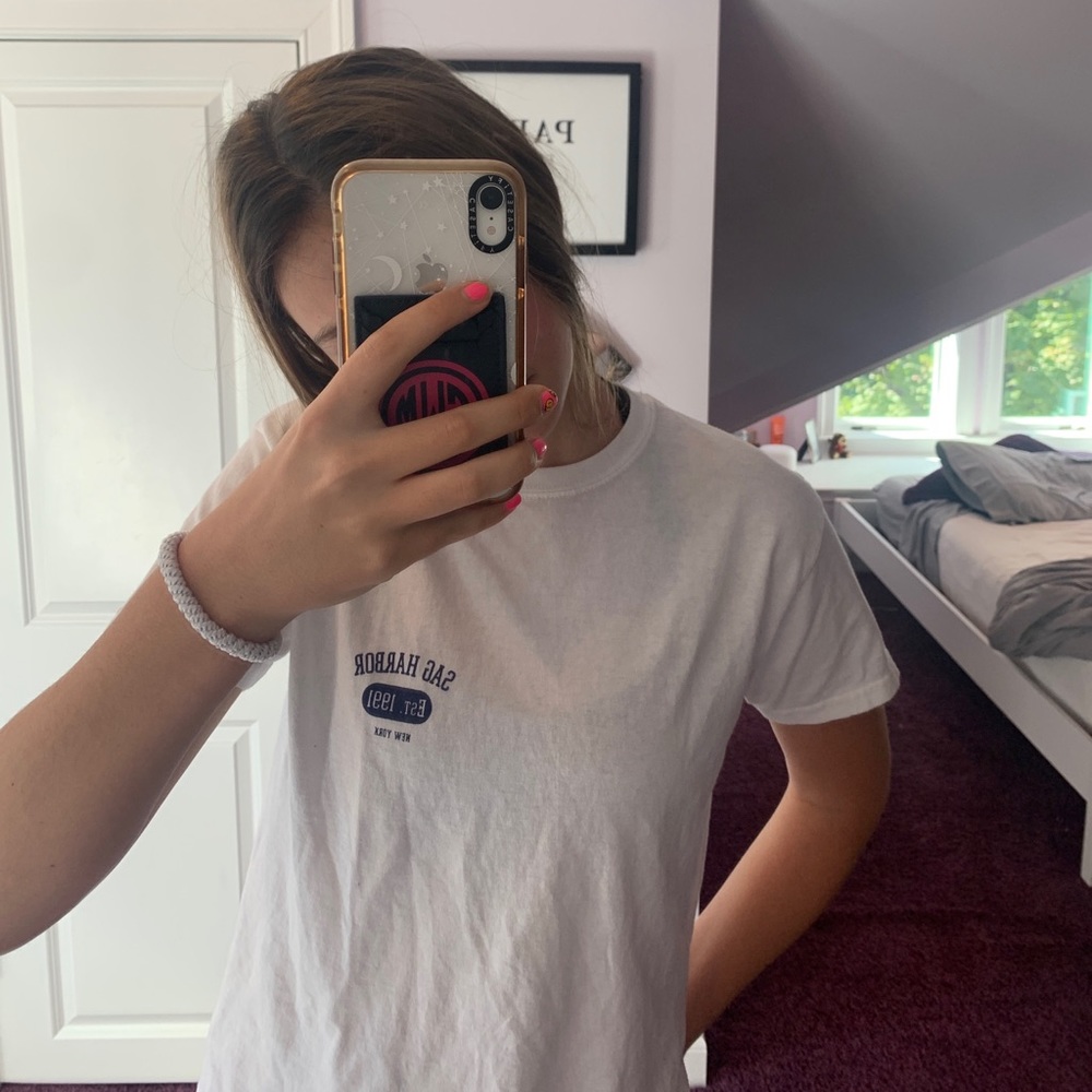 White brandy tee